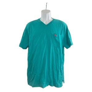 Men's Tommy Bahama green cotton v neck pocket T-Shirt S New